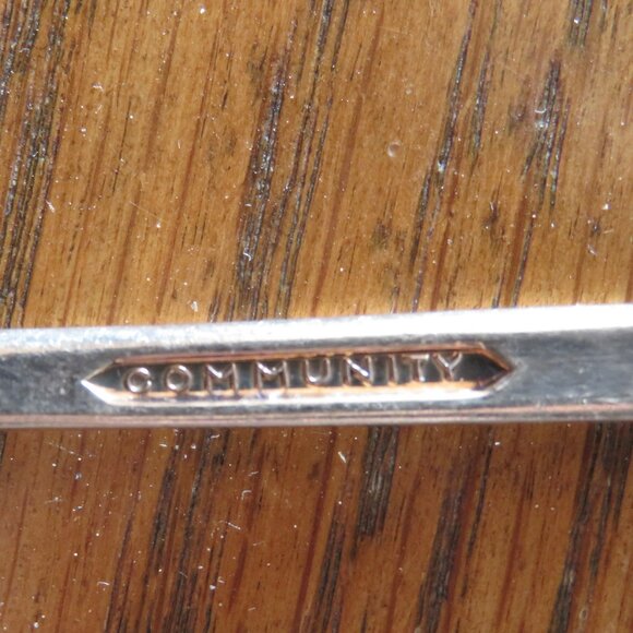 VINTAGE SILVERPLATE Flatware Community Lady Hamilton Tea Spoons - Picture 6 of 6